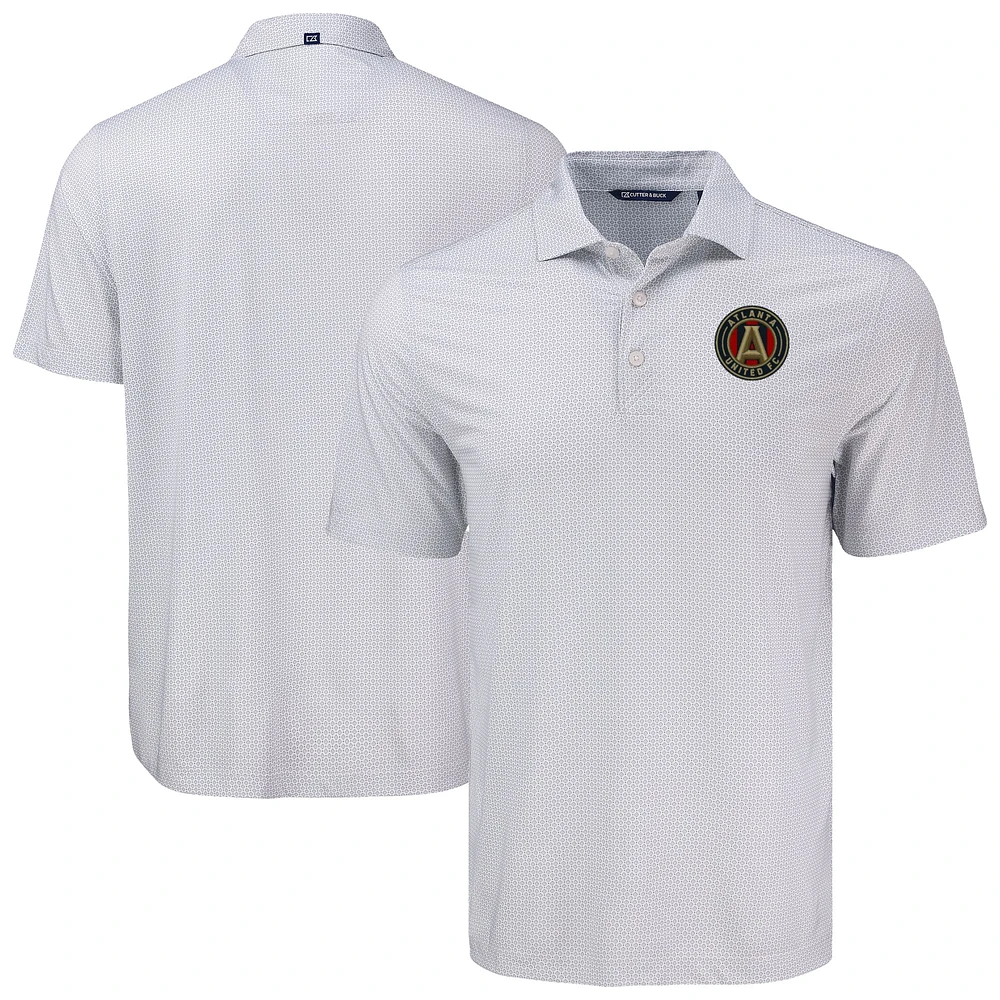 Men's Cutter & Buck Atlanta United FC Big Tall Pike Eco Diamond Dot Print Recycled Polo