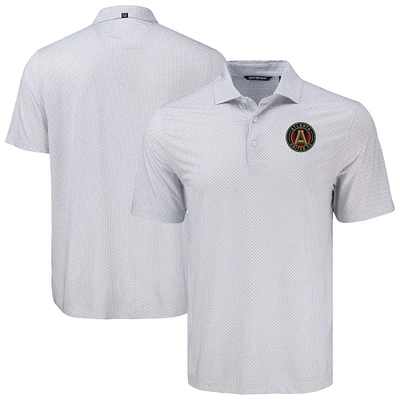 Men's Cutter & Buck Atlanta United FC Big Tall Pike Eco Diamond Dot Print Recycled Polo