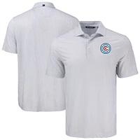Men's Cutter & Buck Chicago Fire Big Tall Pike Eco Diamond Dot Print Recycled Polo