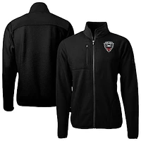 Men's Cutter & Buck  Black D.C. United Big Tall Cascade Eco Sherpa Fleece Full-Zip Jacket