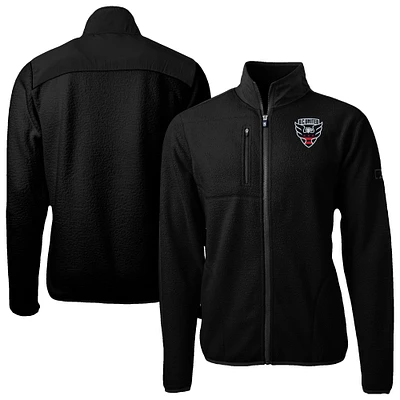 Men's Cutter & Buck  Black D.C. United Big Tall Cascade Eco Sherpa Fleece Full-Zip Jacket