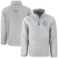 Men's Cutter & Buck Chicago Fire Big & Tall Charter Eco Knit Recycled Full-Zip Hoodie Jacket