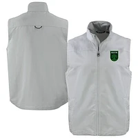 Men's Cutter & Buck Gray Austin FC Big Tall Charter Eco Recycled Full-Zip Vest
