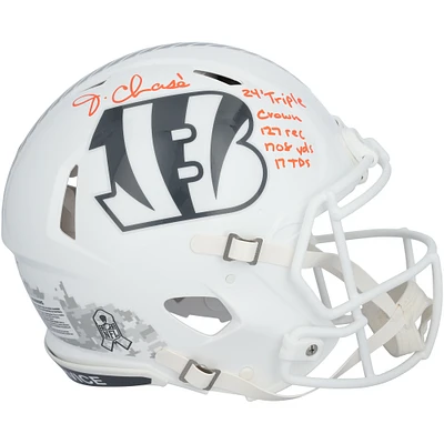 Ja'Marr Chase Cincinnati Bengals Autographed Riddell Speed Authentic Helmet with Multiple Inscriptions