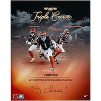 Ja'Marr Chase Cincinnati Bengals Autographed 16" x 20" 2024 Triple Crown Collage Photograph