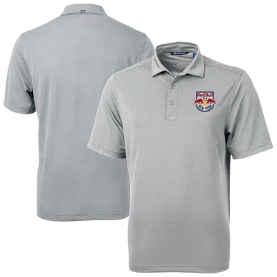 Men's Cutter & Buck  Gray New York Red Bulls Big Tall Virtue Eco Pique Recycled Polo