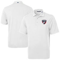 Men's Cutter & Buck  White FC Dallas Big Tall Virtue Eco Pique Recycled Polo