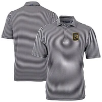 Men's Cutter & Buck LAFC Big Tall Virtue Eco Pique Stripe Recycled Polo