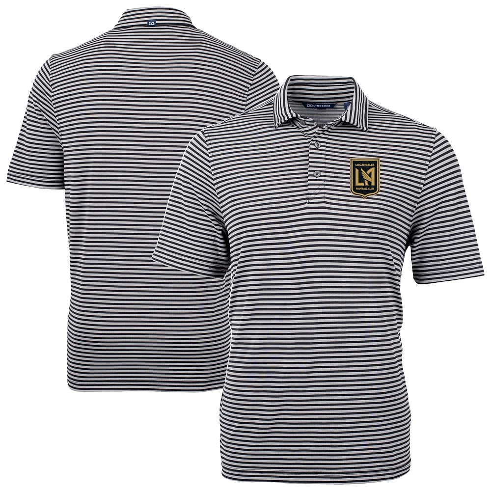 Men's Cutter & Buck LAFC Big Tall Virtue Eco Pique Stripe Recycled Polo