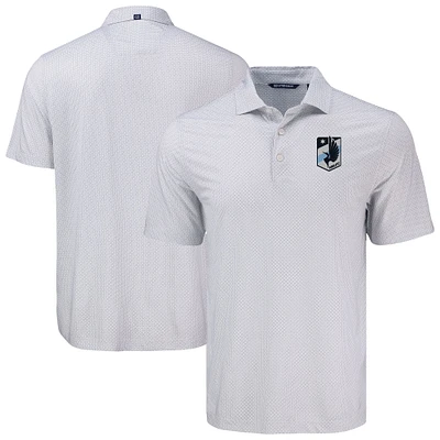 Men's Cutter & Buck  Gray Minnesota United FC Big Tall Pike Eco Diamond Dot Print Recycled Polo