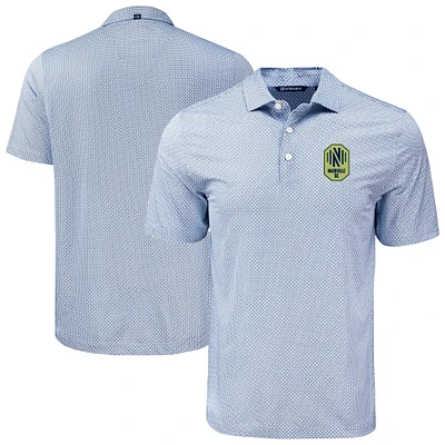 Men's Cutter & Buck  Navy Nashville SC Big Tall Pike Eco Diamond Dot Print Recycled Polo
