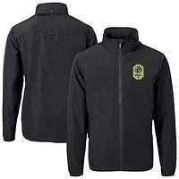 Men's Cutter & Buck Nashville SC Big Tall Charter Eco Knit Recycled Full-Zip Hoodie Jacket