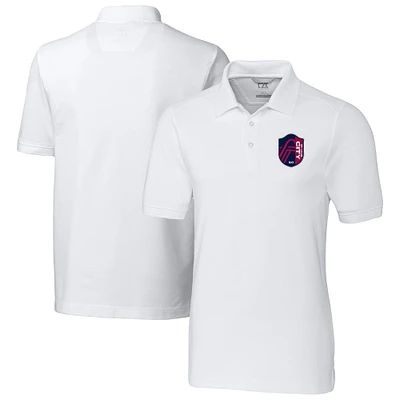 Men's Cutter & Buck  White St. Louis City SC Big Tall Advantage Eco Tri-Blend Pique Polo