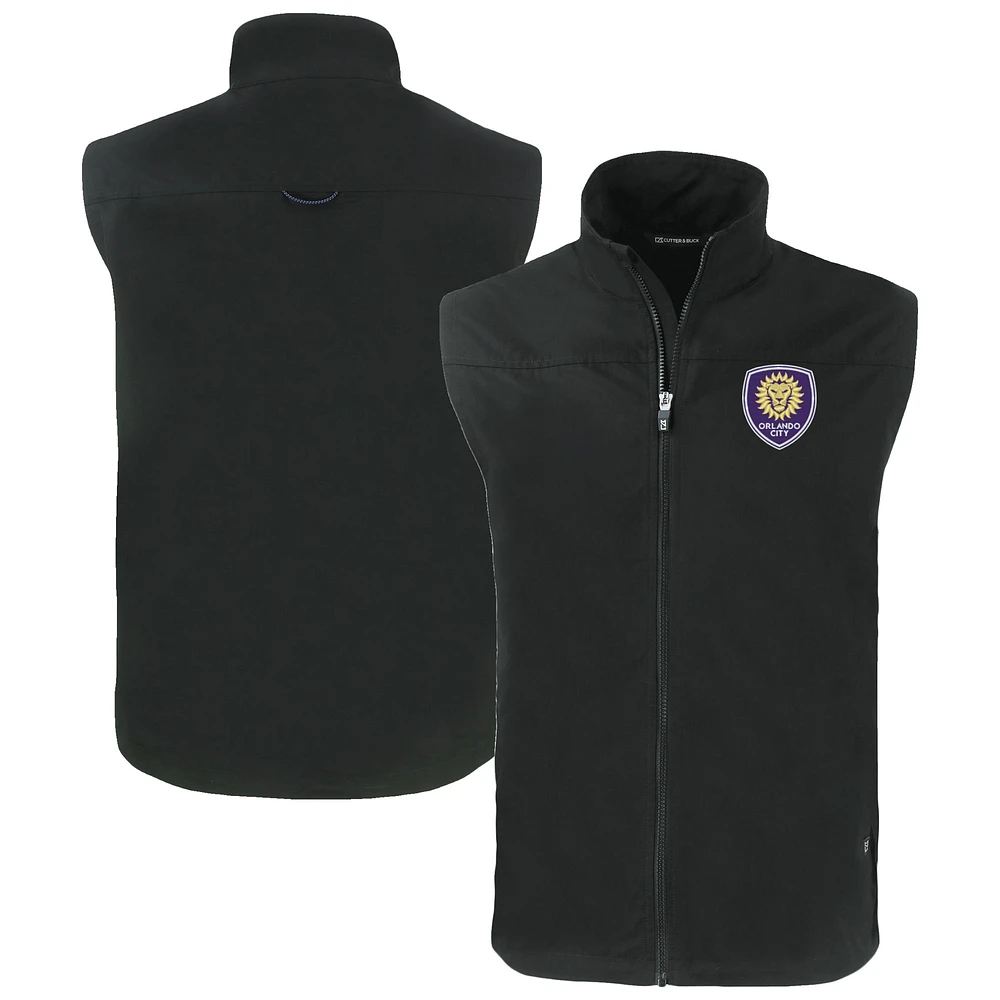 Men's Cutter & Buck Orlando City SC Big Tall Charter Eco Recycled Full-Zip Vest