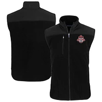Men's Cutter & Buck Black Toronto FC Big Tall Cascade Eco Sherpa Fleece Full-Zip Vest