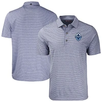 Men's Cutter & Buck  Heather Navy Vancouver Whitecaps FC Big Tall Forge Eco Stripe Stretch Recycled Polo