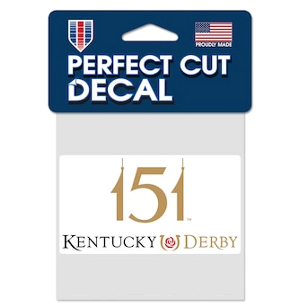 WinCraft Kentucky Derby 151 4" x 4" Perfect Cut Decal