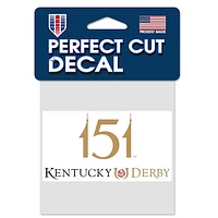 WinCraft Kentucky Derby 151 4" x 4" Perfect Cut Decal