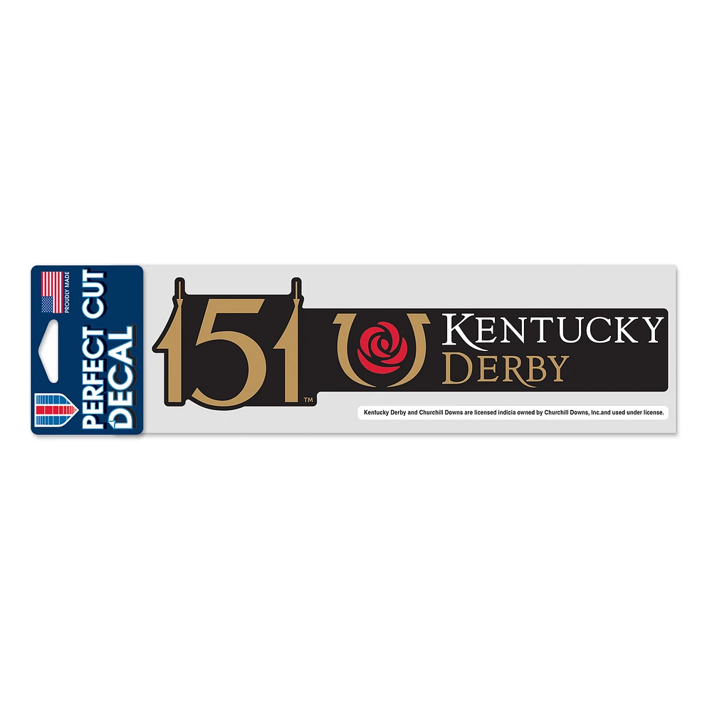 WinCraft Kentucky Derby 151 3" x 10" Perfect Cut Decal