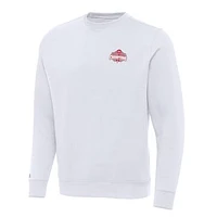 Men's Antigua White Ohio State Buckeyes College Football Playoff 2024 National Champions Victory Pullover Sweatshirt