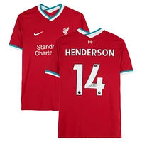 Jordan Henderson Liverpool Autographed Nike 2020-21 Red Home Jersey