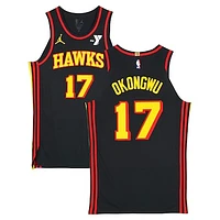 Onyeka Okongwu Atlanta Hawks Game-Used #17 Black Nike Jersey vs. Cleveland Cavaliers on November 29, 2024 - Size 50+4