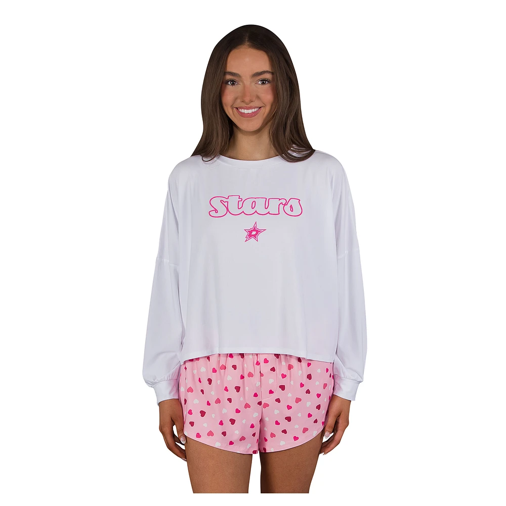 Women's Concepts Sport Dallas Stars Lyric Long Sleeve Top & Shorts Set