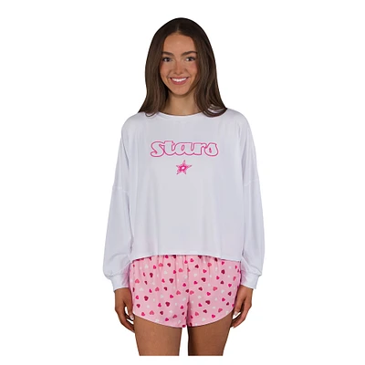 Women's Concepts Sport Dallas Stars Lyric Long Sleeve Top & Shorts Set