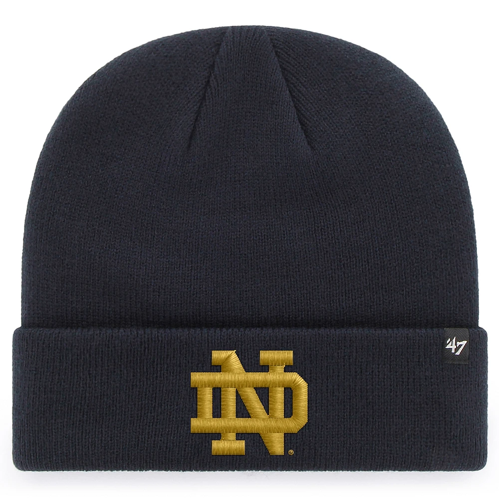 Men's '47 Navy Notre Dame Fighting Irish College Football Playoff 2025 National Championship Game Cuffed Knit Hat with Pom