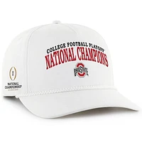 Men's '47  White Ohio State Buckeyes College Football Playoff 2024 National Champions Rope Hitch Adjustable Hat