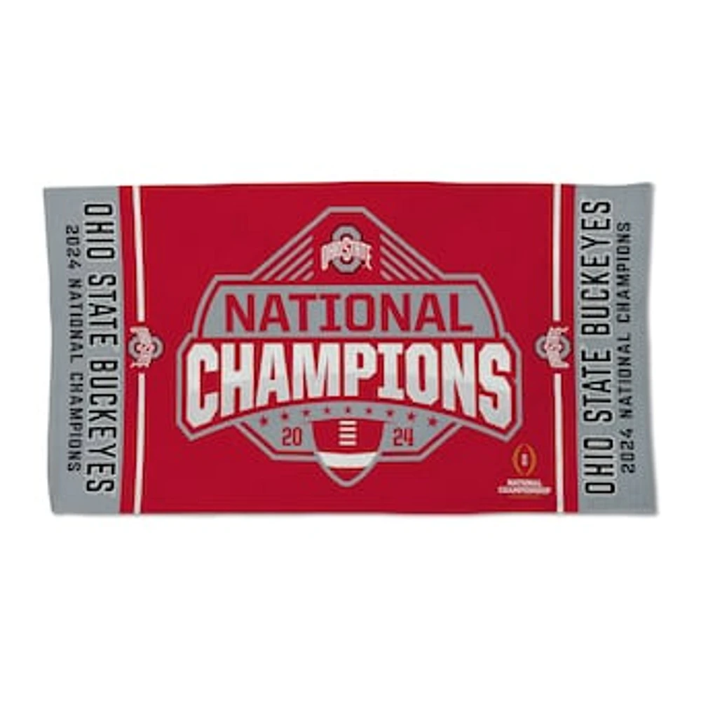 WinCraft Ohio State Buckeyes College Football Playoff 2024 National Champions Locker Room 22" x 42" Double-Sided Towel