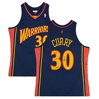 Stephen Curry Golden State Warriors Autographed Navy Mitchell & Ness 2009-10 Authentic Jersey with "Baby Faced Assassin" Inscription - JSA