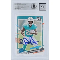 De'Von Achane Miami Dolphins Autographed 2023 Panini Donruss #365 Beckett Fanatics Witnessed Authenticated 10 Rookie Card
