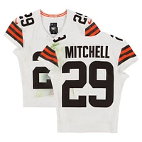 Cameron Mitchell Cleveland Browns Game-Used #29 White Nike Jersey vs. Baltimore Ravens on January 4, 2025