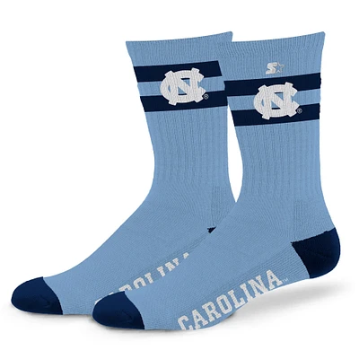 Unisex Starter  North Carolina Tar Heels Team Color Two-Stripe Crew Socks