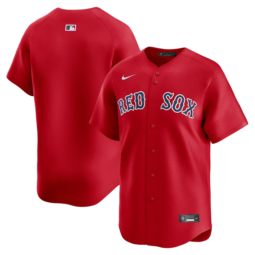 Men's Nike Red Boston Sox Alternate Limited Custom Jersey