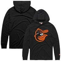 Men's Homage Charcoal Baltimore Orioles Lightweight Raglan Tri-Blend Pullover Hoodie