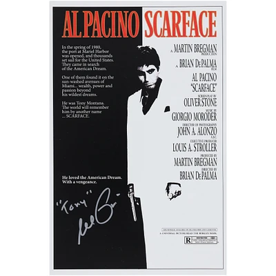 Al Pacino Scarface Autographed 11" x 17" Mini Movie Poster with "Tony" Inscription