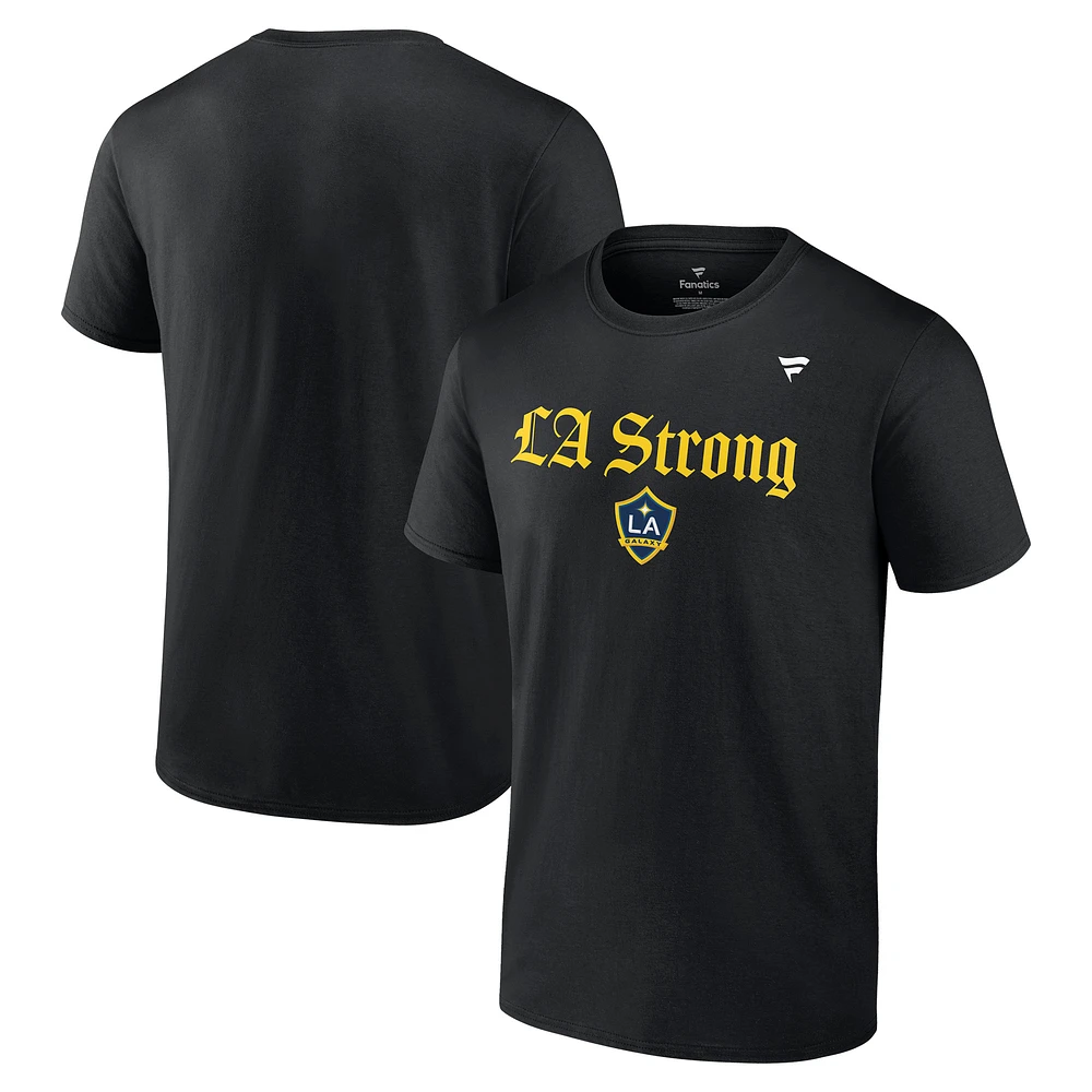 Unisex Fanatics Black LA Galaxy Strong T-Shirt