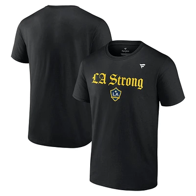 Unisex Fanatics Black LA Galaxy Strong T-Shirt