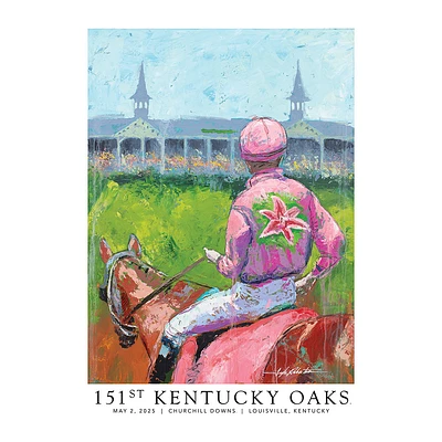 Kentucky Derby 151 Kentucky Oaks 24" x 36" Signed & Numbered Authenticated Poster