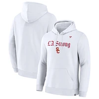 Unisex Fanatics  White USC Trojans LA Strong Premium Fleece Pullover Hoodie