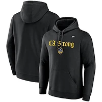 Unisex Fanatics  Black LA Galaxy Strong Fleece Pullover Hoodie