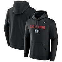 Unisex Fanatics  Black LA Clippers Strong Fleece Pullover Hoodie