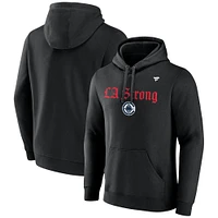 Unisex Fanatics  Black LA Clippers Strong Fleece Pullover Hoodie