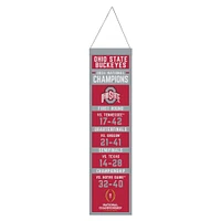 WinCraft Ohio State Buckeyes College Football Playoff 2024 National Champions 8" x 32" Wool Banner