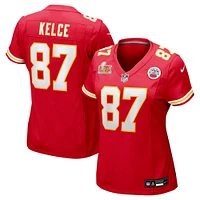 Women's Nike Travis Kelce Red Kansas City Chiefs Super Bowl LIX Game Jersey