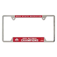 WinCraft Ohio State Buckeyes College Football Playoff 2024 National Champions Metal License Plate Frame