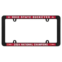 WinCraft Ohio State Buckeyes College Football Playoff 2024 National Champions Thin Rim Plastic License Plate Frame