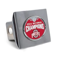 WinCraft Ohio State Buckeyes College Football Playoff 2024 National Champions Chrome Metal Hitch Cover